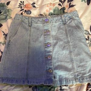 women jean skirt